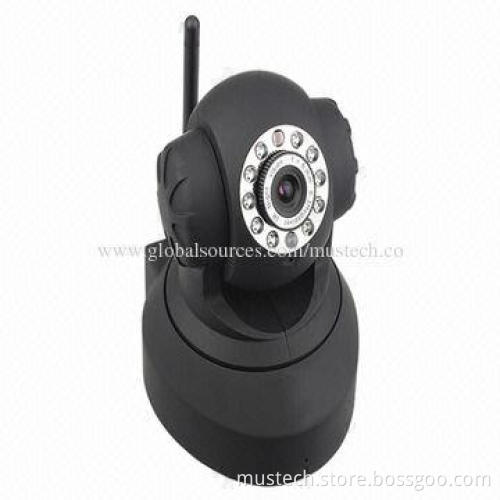 Indoor Wired/Wireless Pan/Tilt IR-cut IP Camera with H.264 (720P) Video Format